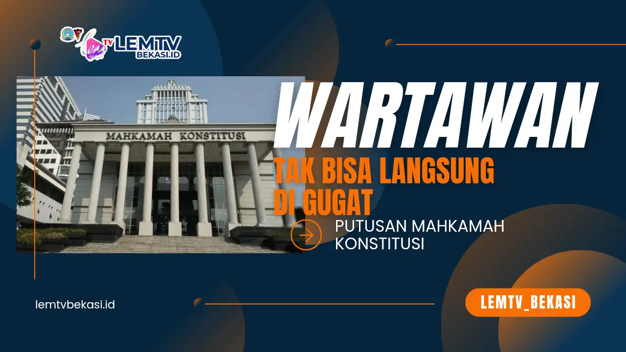 MK Kunci Kriminalisasi Wartawan: Hak Jawab dan Dewan Pers Harus Didahulukan
